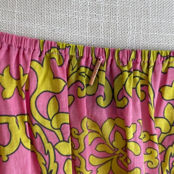 MISA LOS ANGELES Off-Shoulder PINK & GREEN BOHO DRESS SIZE XS - Picture 9 of 12